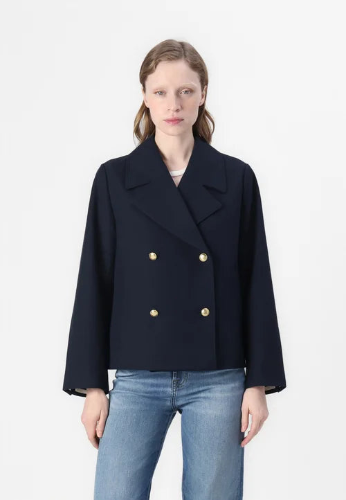 Elegante Klassieke Dames Peacoat met Lange Mouwen