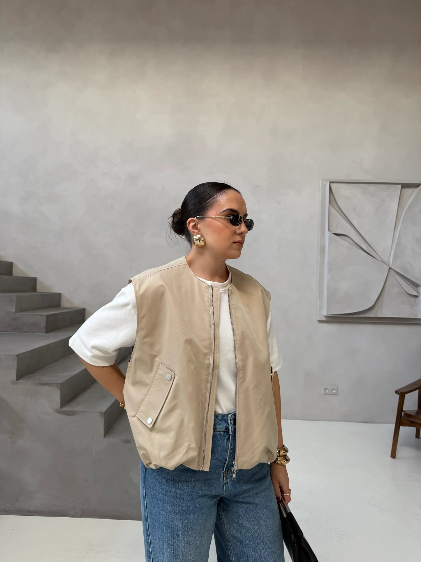 Daney | Utility Rok & Gilet Set