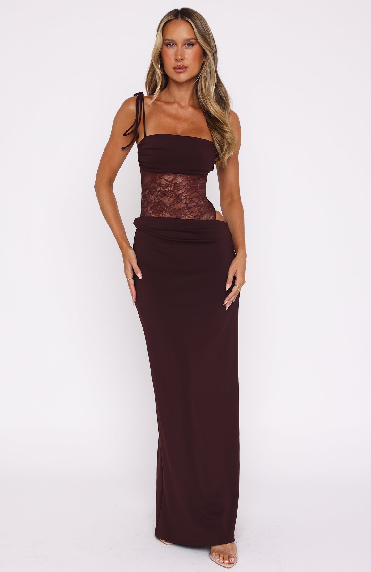 Rachel | Elegante Maxi Jurk met Kanten details