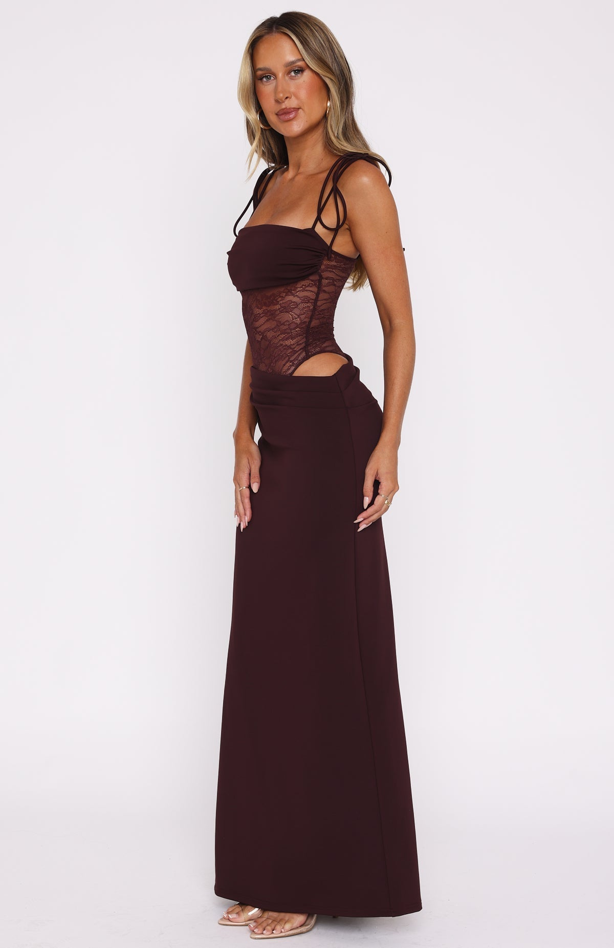 Rachel | Elegante Maxi Jurk met Kanten details