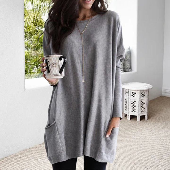 Stijlvolle Comfortabele Oversized Dames Trui met Zak