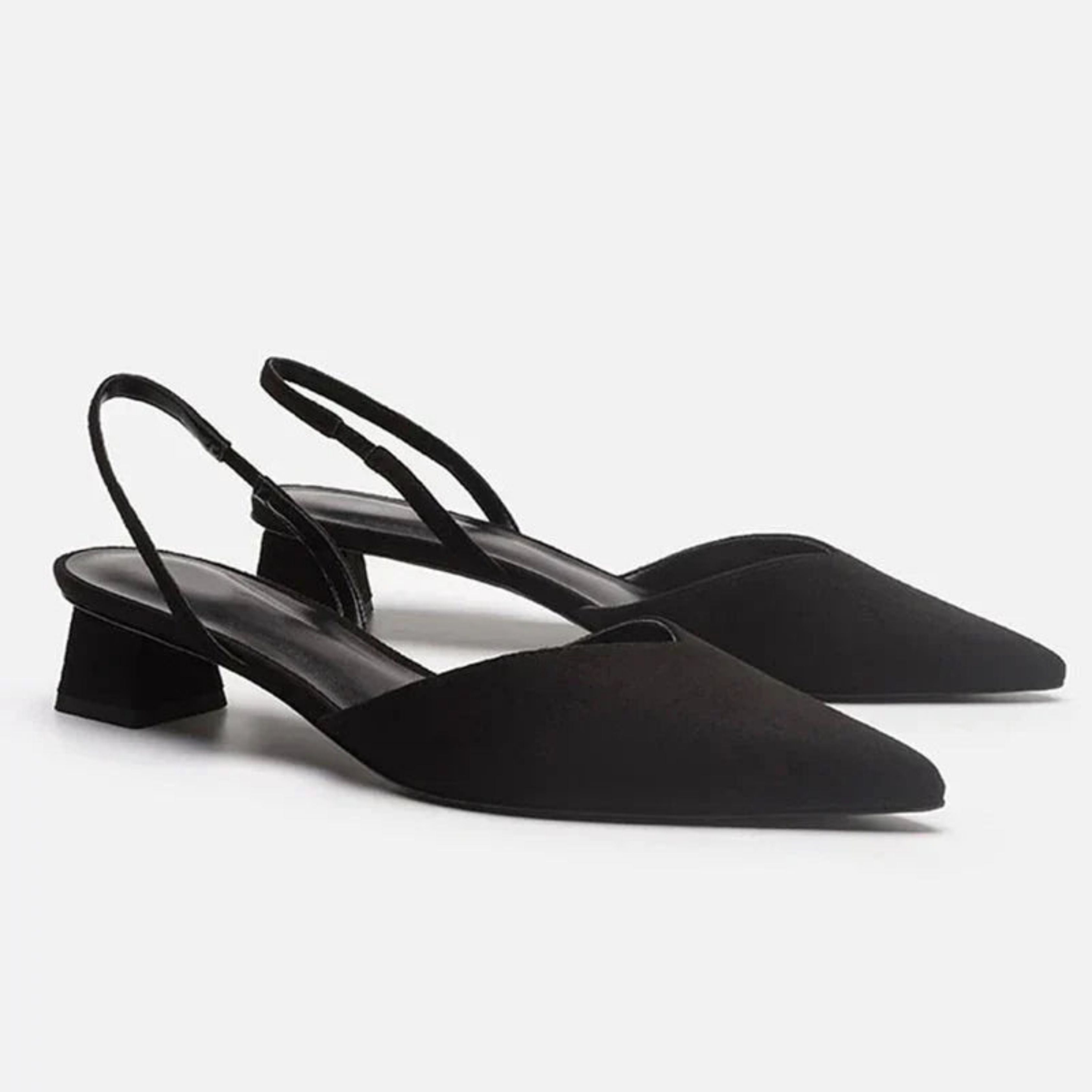 Flavia | Escarpins slingback à talon bas