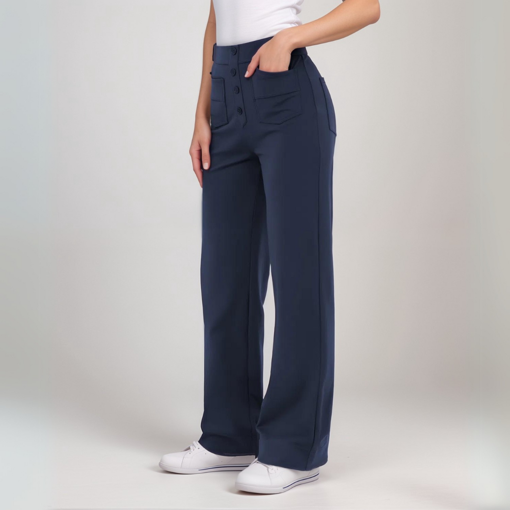 Scarlette | High-Waist Wide-Leg Broek