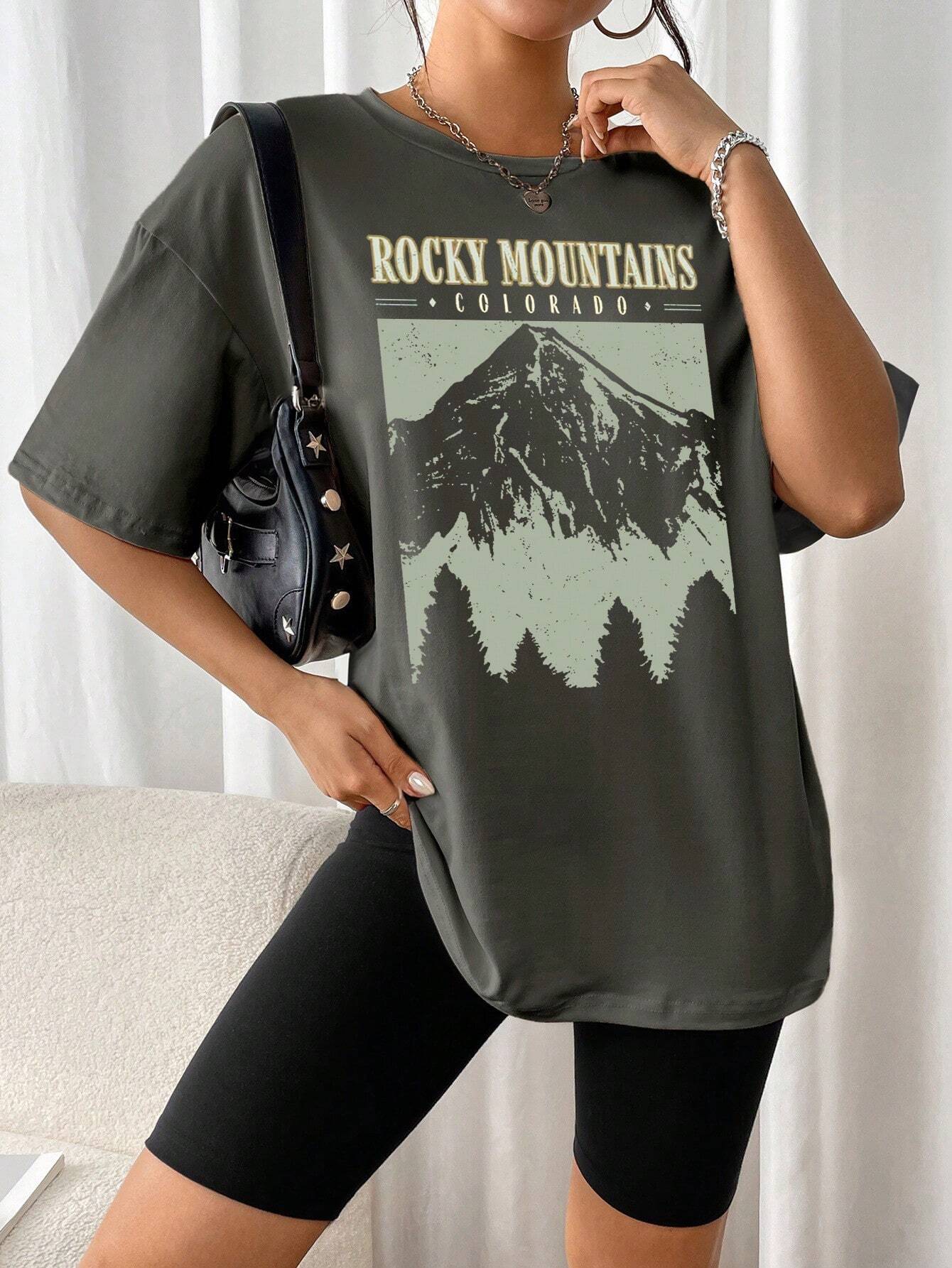 Stijlvolle Oversized Vrouwen T-shirt Met Print