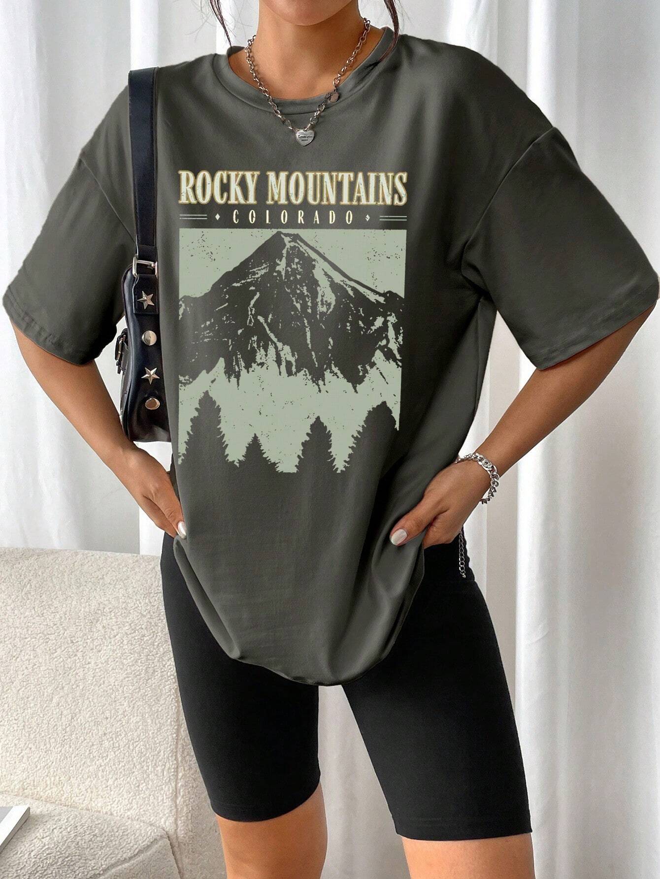 Stijlvolle Oversized Vrouwen T-shirt Met Print