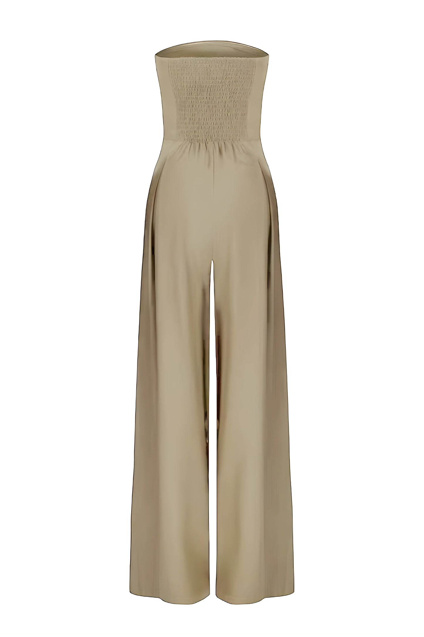 Combinaison bustier chic pour femmes avec taille haute et pantalons larges