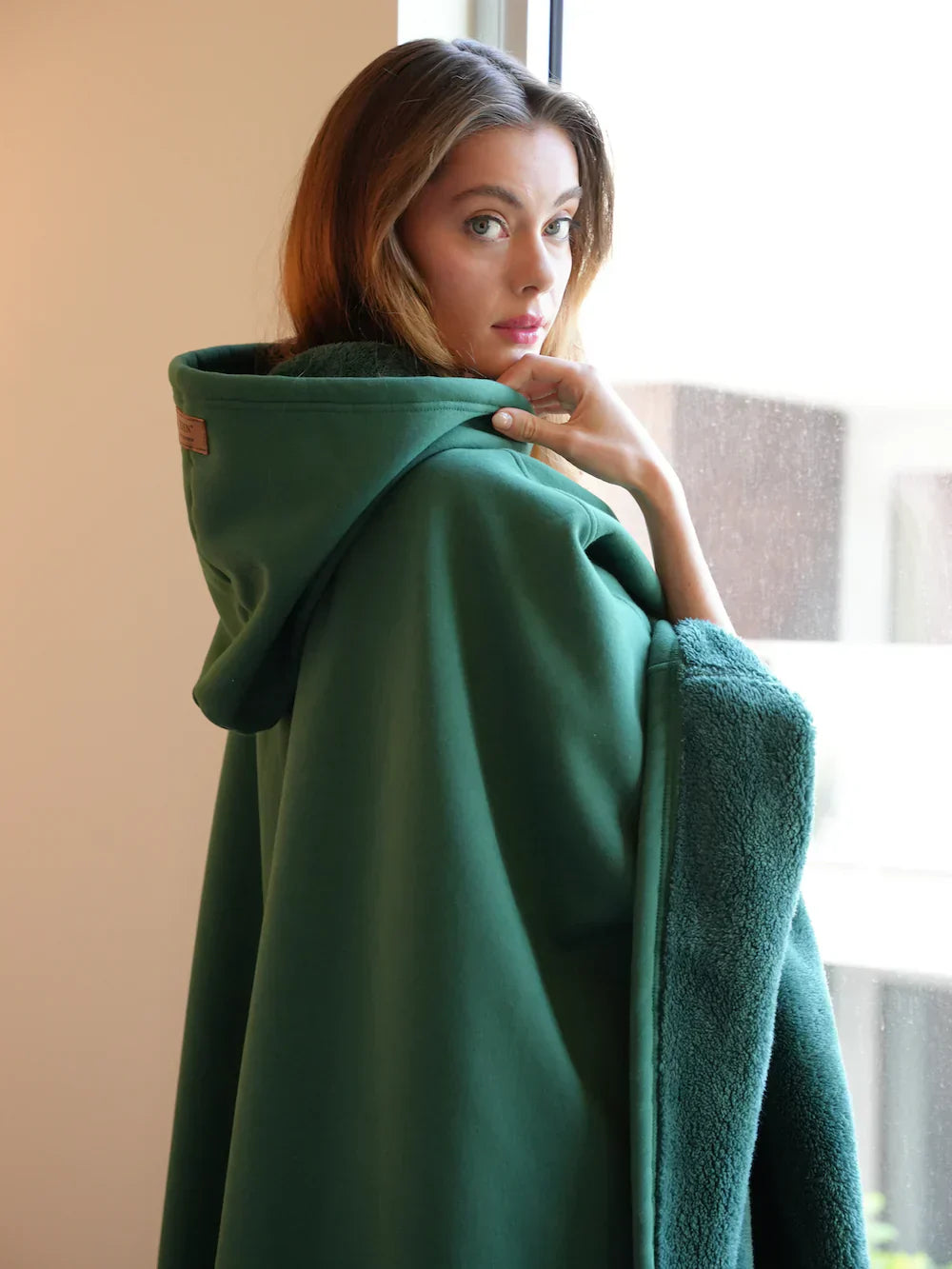 Cadie | Warme Oversized Cape met Capuchon