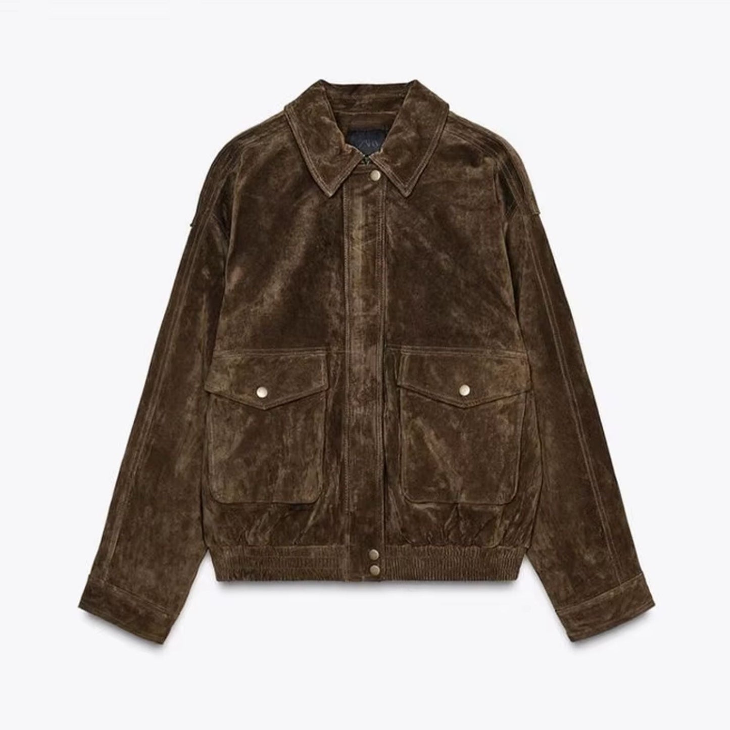 Shaheeda | Oversized Suede Jacket