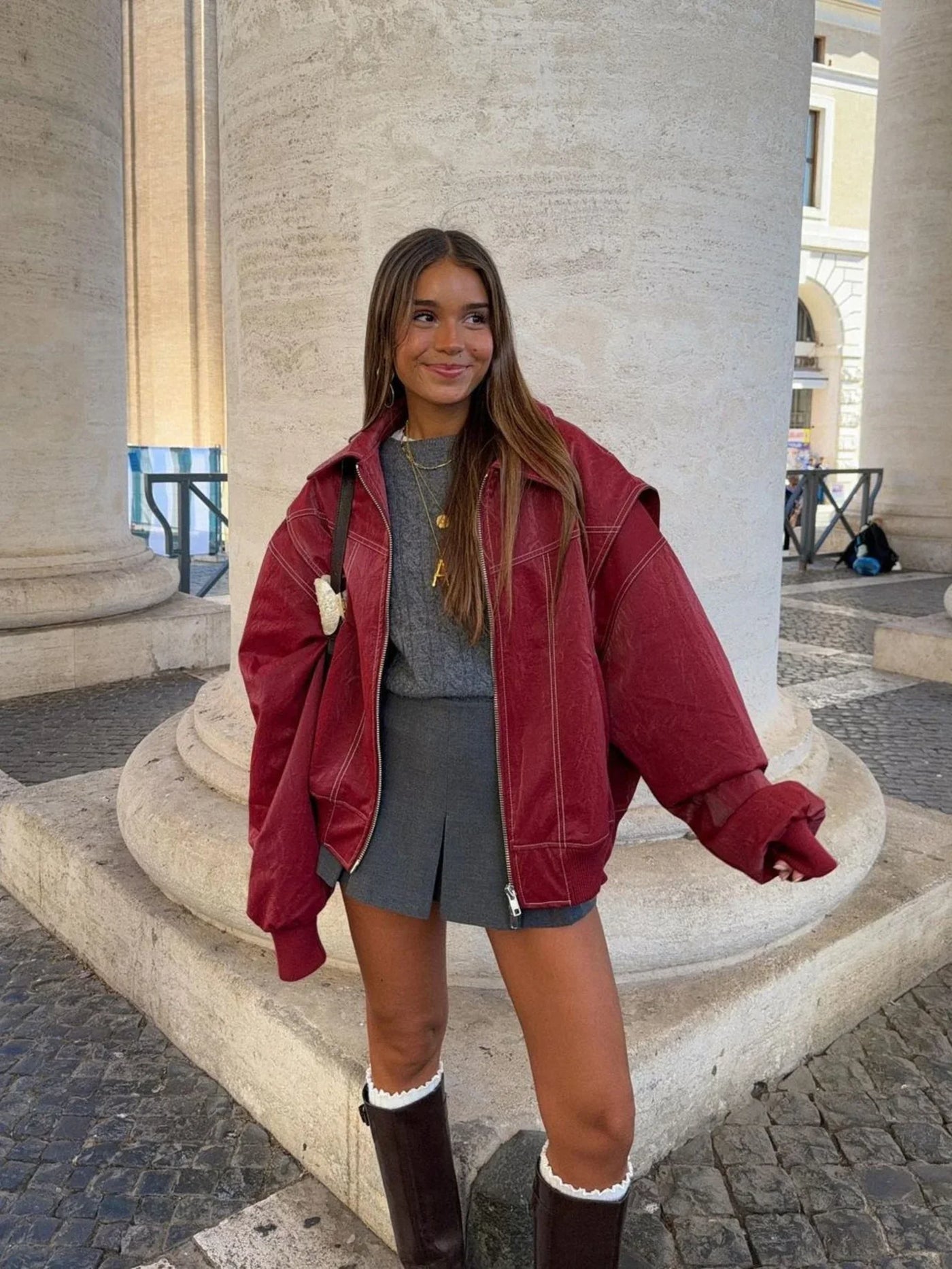 Charlot | Oversized Jack met Rits en Elegante Look