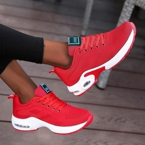 Comfortable Breathable Women's Sneakers with Lace-Up Closure