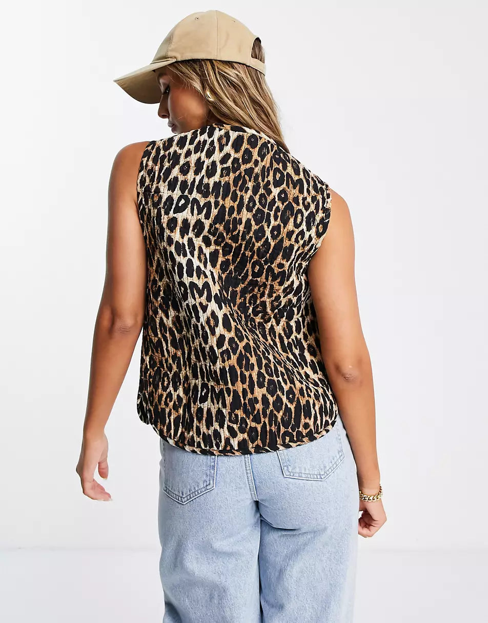 Aleen | Leopard Print Blouse