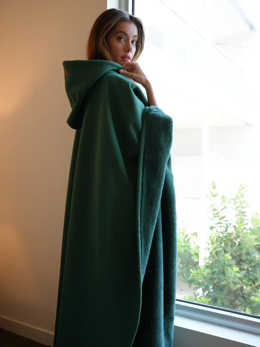 Cadie | Warme Oversized Cape met Capuchon