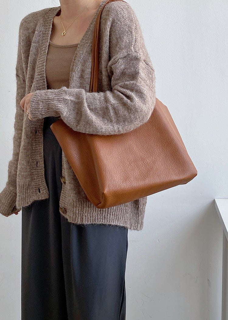 Brionee | Lederen Shopper Tas - Groot