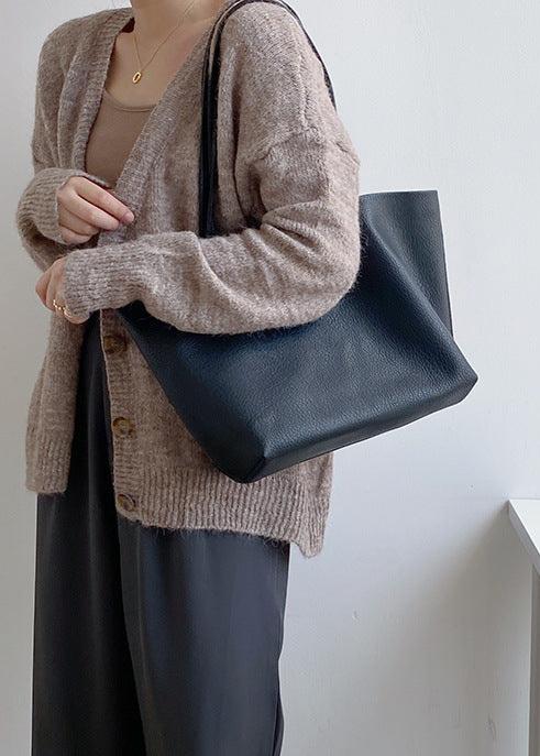 Brionee | Lederen Shopper Tas - Groot