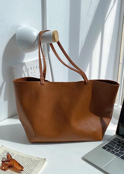 Brionee | Lederen Shopper Tas - Groot