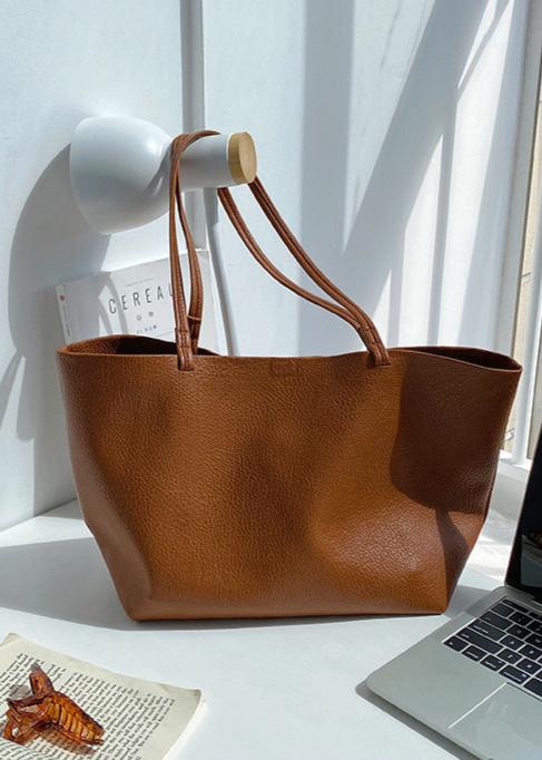 Brionee | Lederen Shopper Tas - Groot