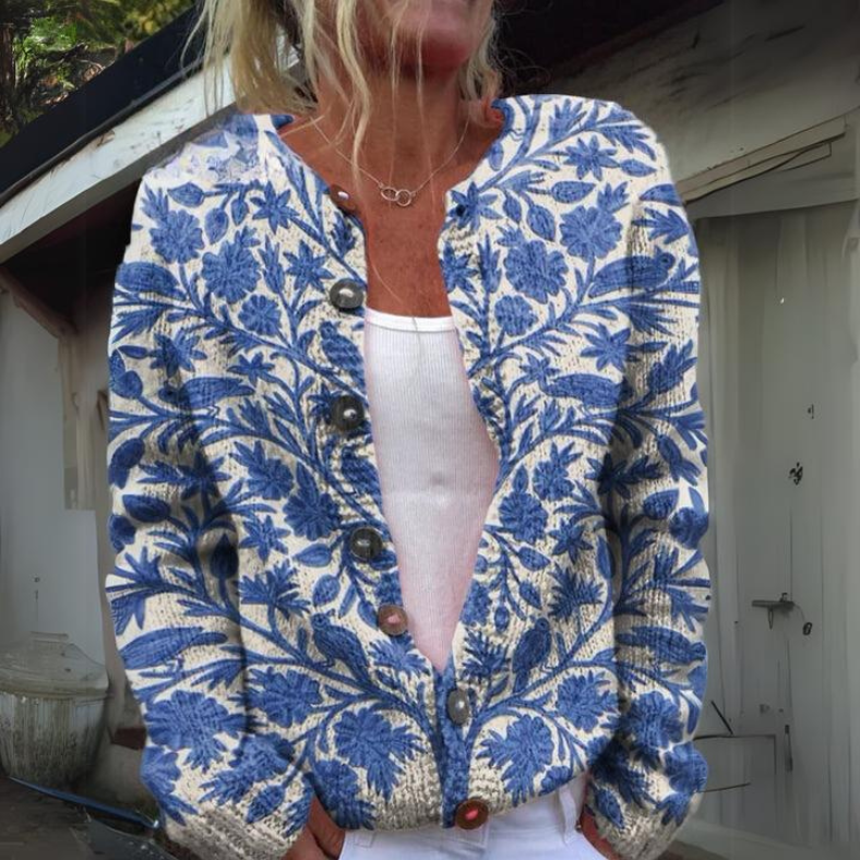 Elegante Comfortabele Gebreide Dames Cardigan met Knopen