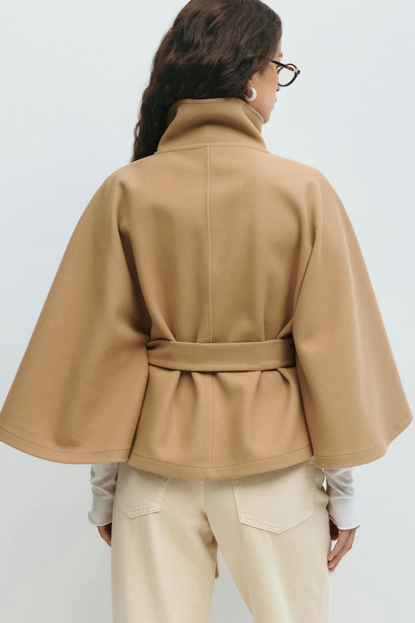 Chique Oversized Dames Mantel Jas met Ceintuur