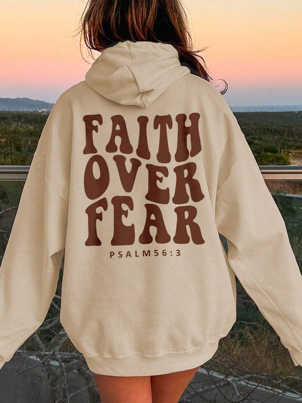 Lorren | Sweat à capuche FAITH OVER FEAR