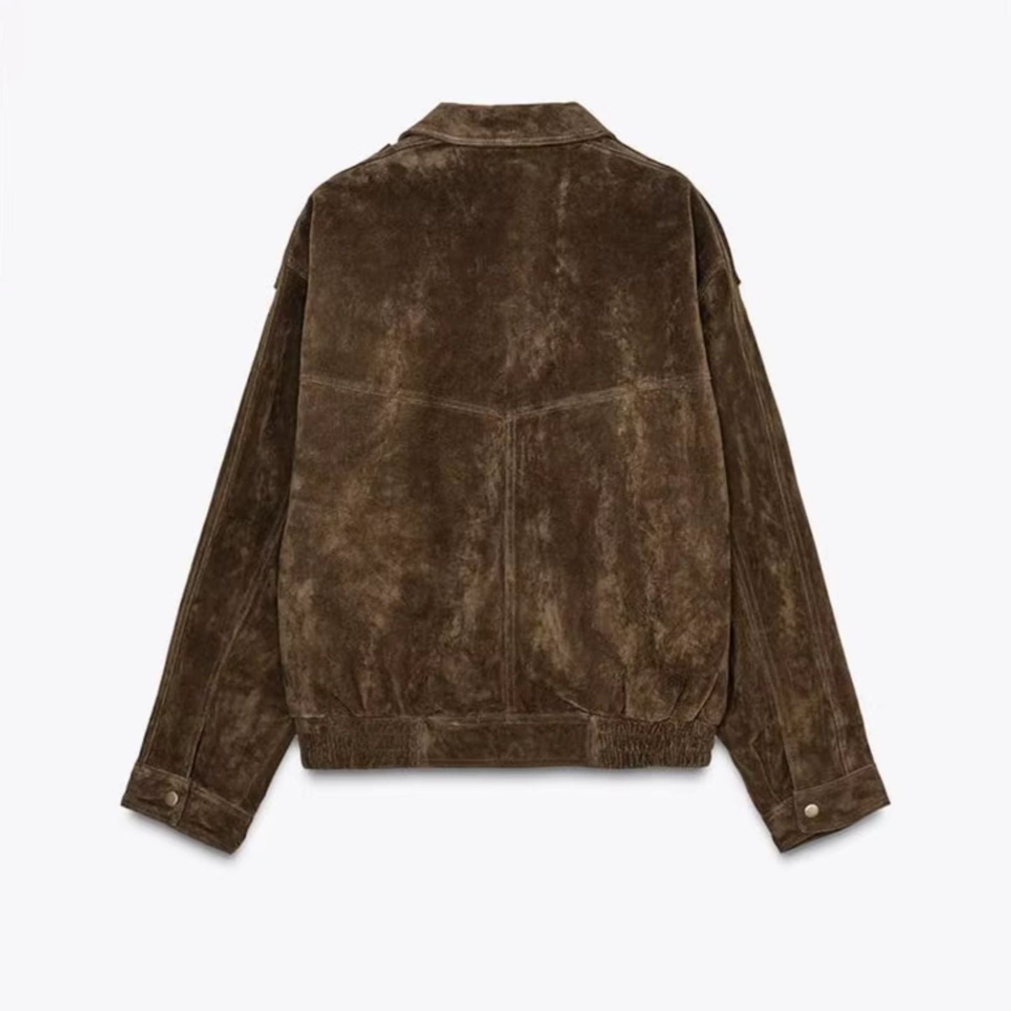 Shaheeda | Oversized Suede Jacket