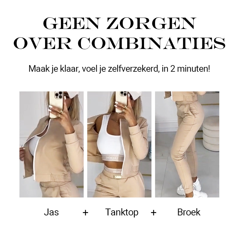 Thea | Luksusowy 3-częściowy komplet dresowy