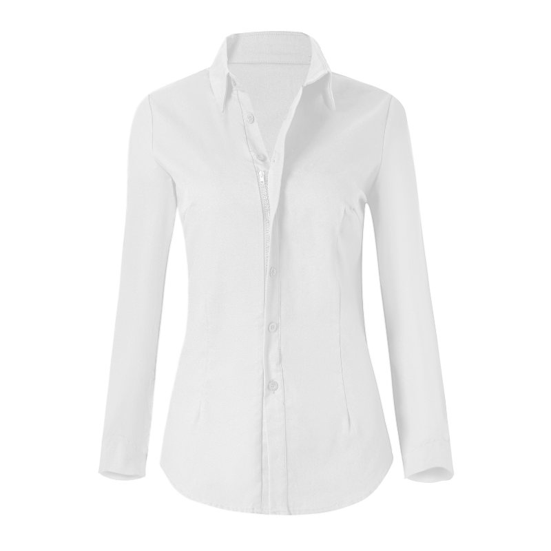 Trendy Klassieke Dames Blouse met Lange Mouwen