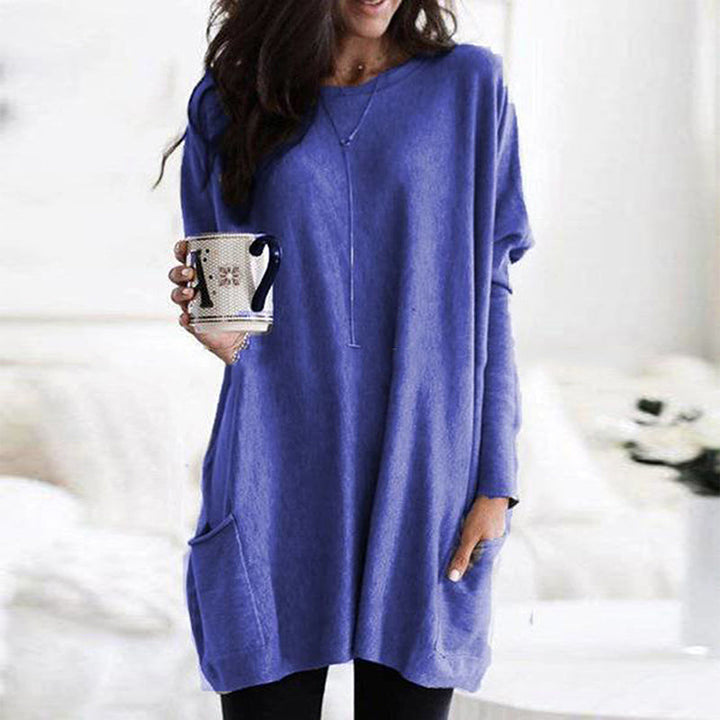 Stijlvolle Comfortabele Oversized Dames Trui met Zak