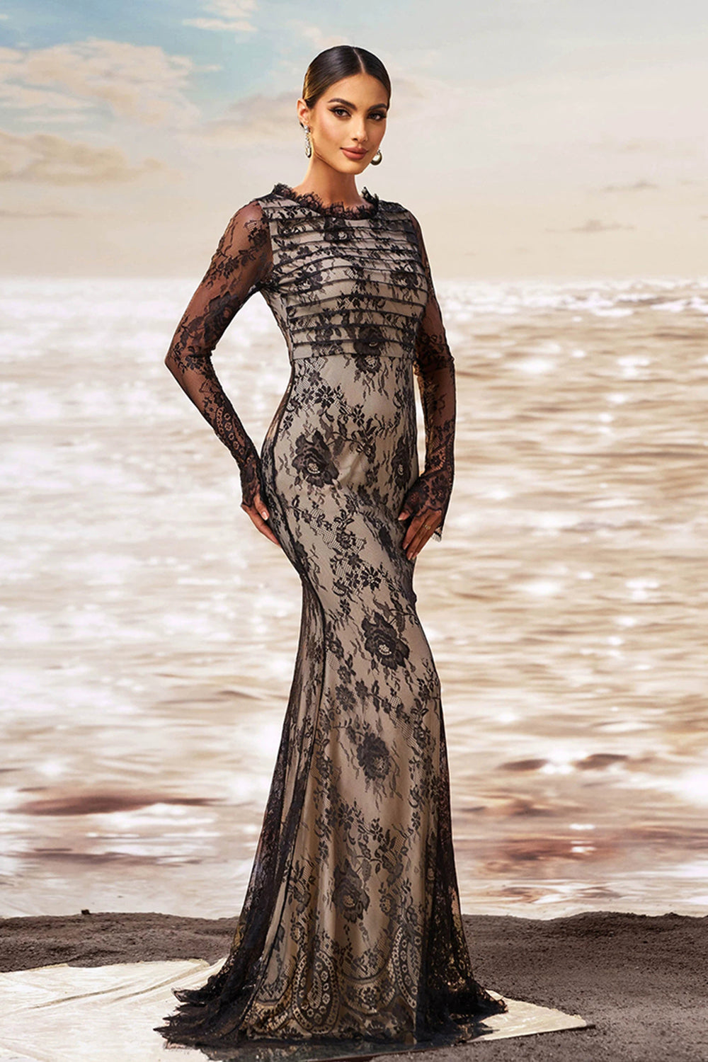 Danika | Elegante Kanten Jurk