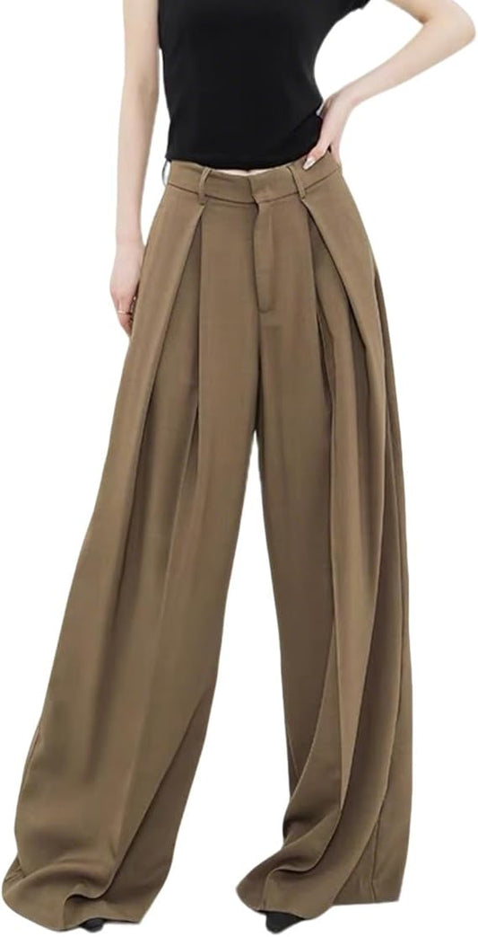 Ren | Wijde Pantalon met Hoge Taille