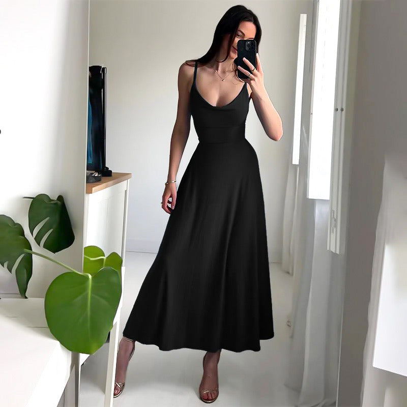 Fiya | Zomerse Midi Jurk met Spaghettibandjes