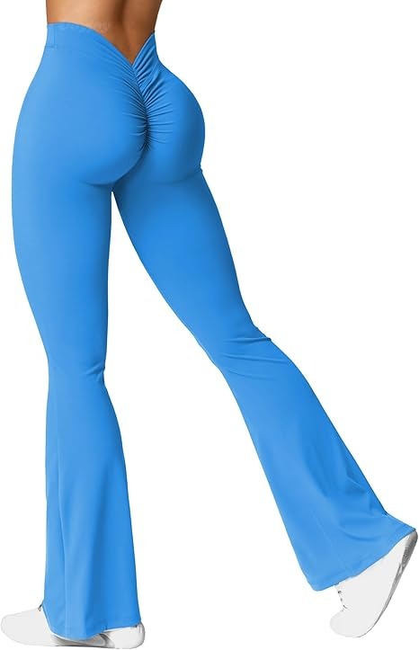 Mary | Leggings Évasés avec Effet Froncé