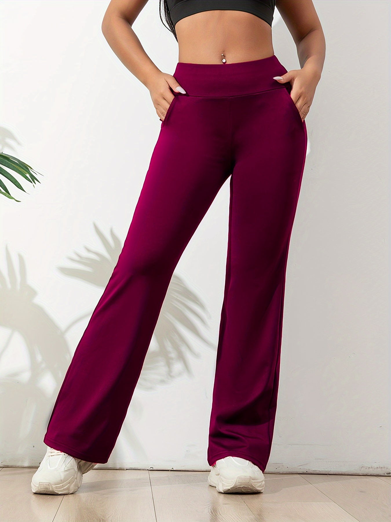 Phaedra | Sportieve Flared Joggingbroek