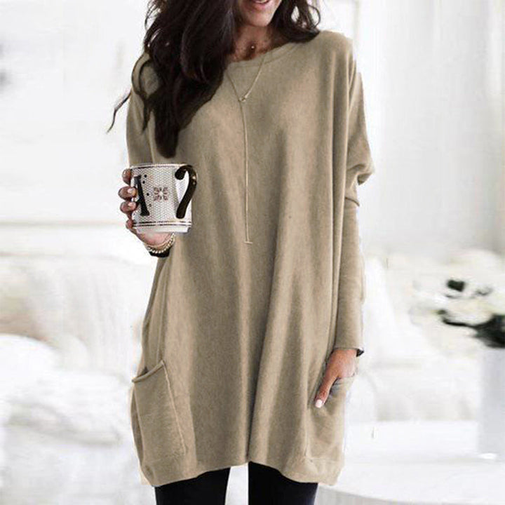 Stijlvolle Comfortabele Oversized Dames Trui met Zak