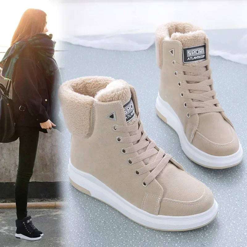 Emmy | Warme Gevoerde Hoge Sneakers