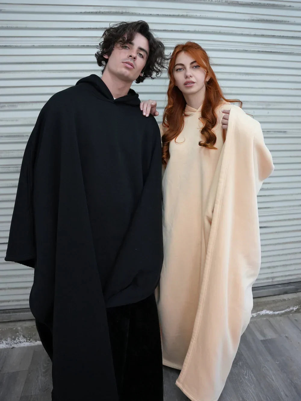 Cadie | Warme Oversized Cape met Capuchon