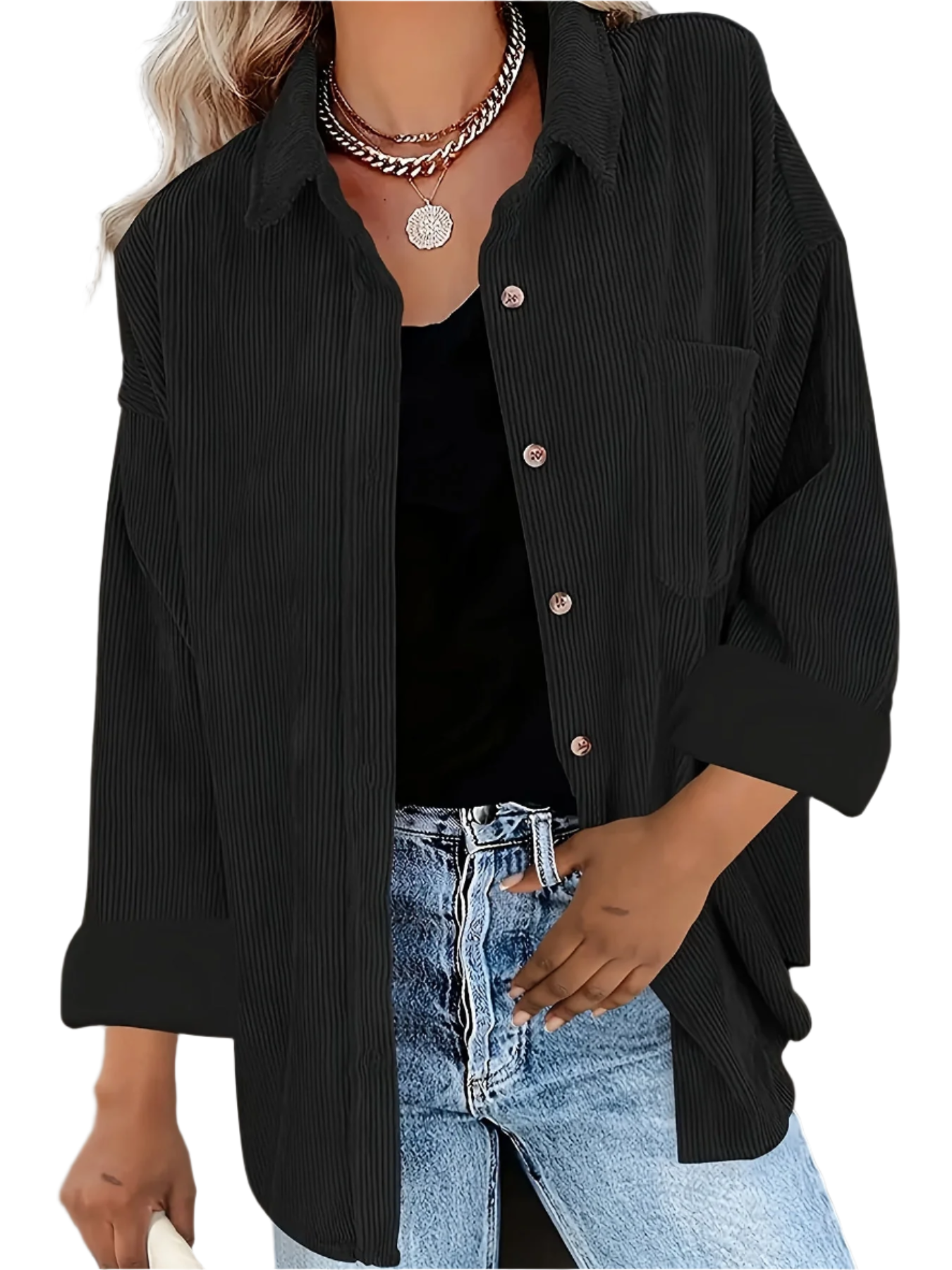 Melisse | Casual Corduroy Blouse