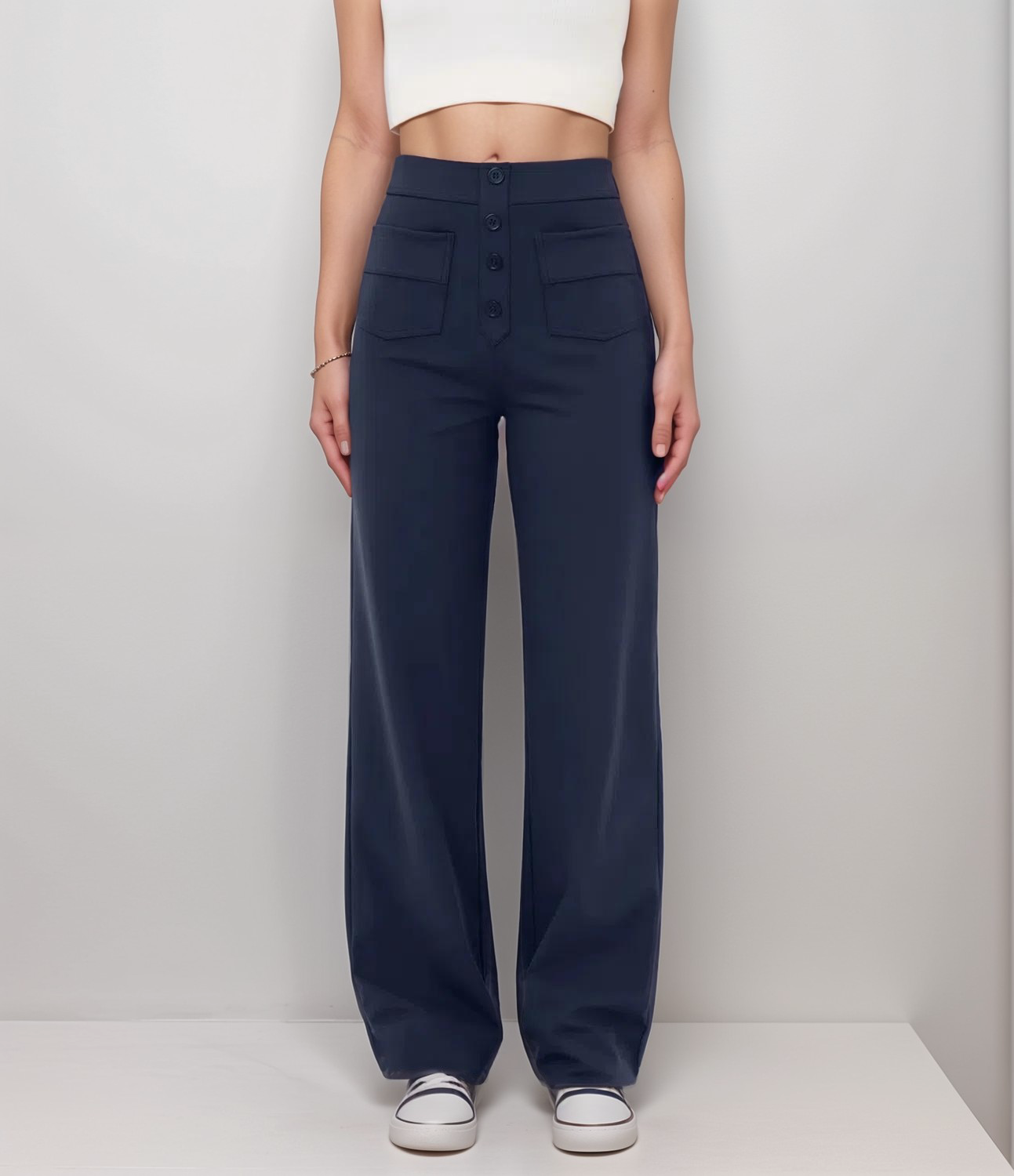 Scarlette | High-Waist Wide-Leg Broek