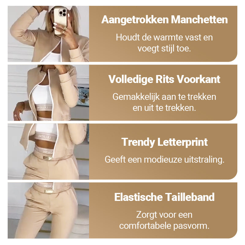 Thea | Luksusowy 3-częściowy komplet dresowy