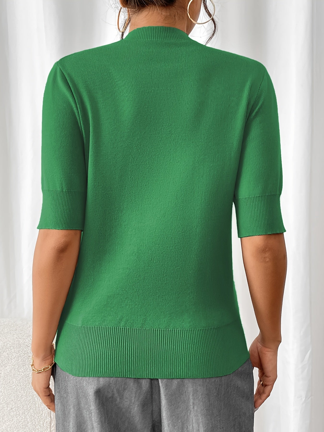 Nerissa | Ribbed Short-Sleeve Top