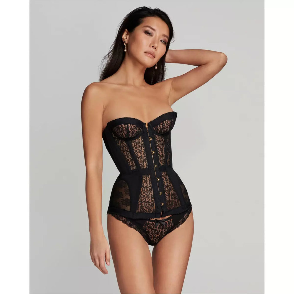 lace corset zwart dames elegant lingerie corset
