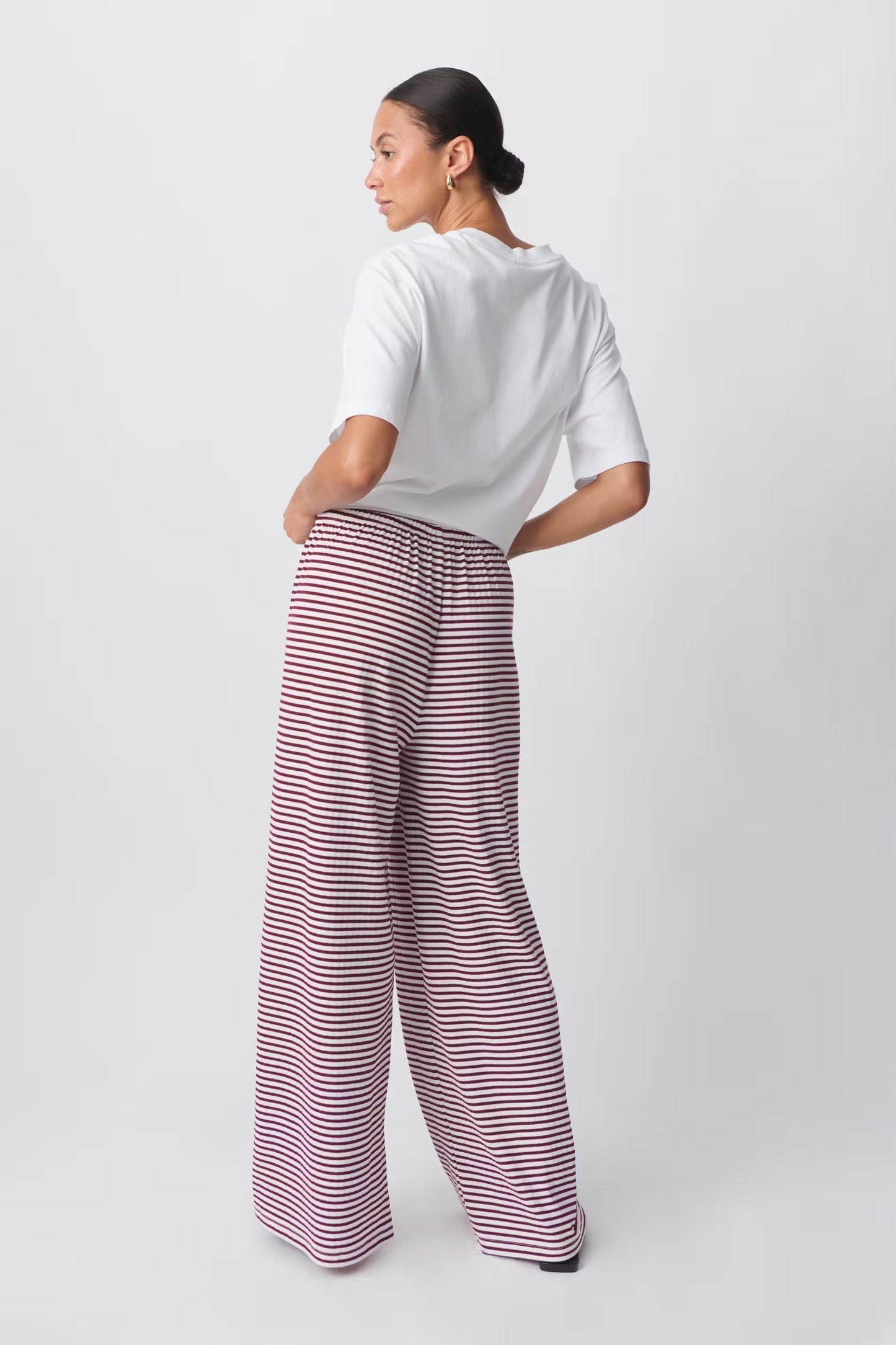 Kada | Gestreepte Loungebroek met Elastische Taille
