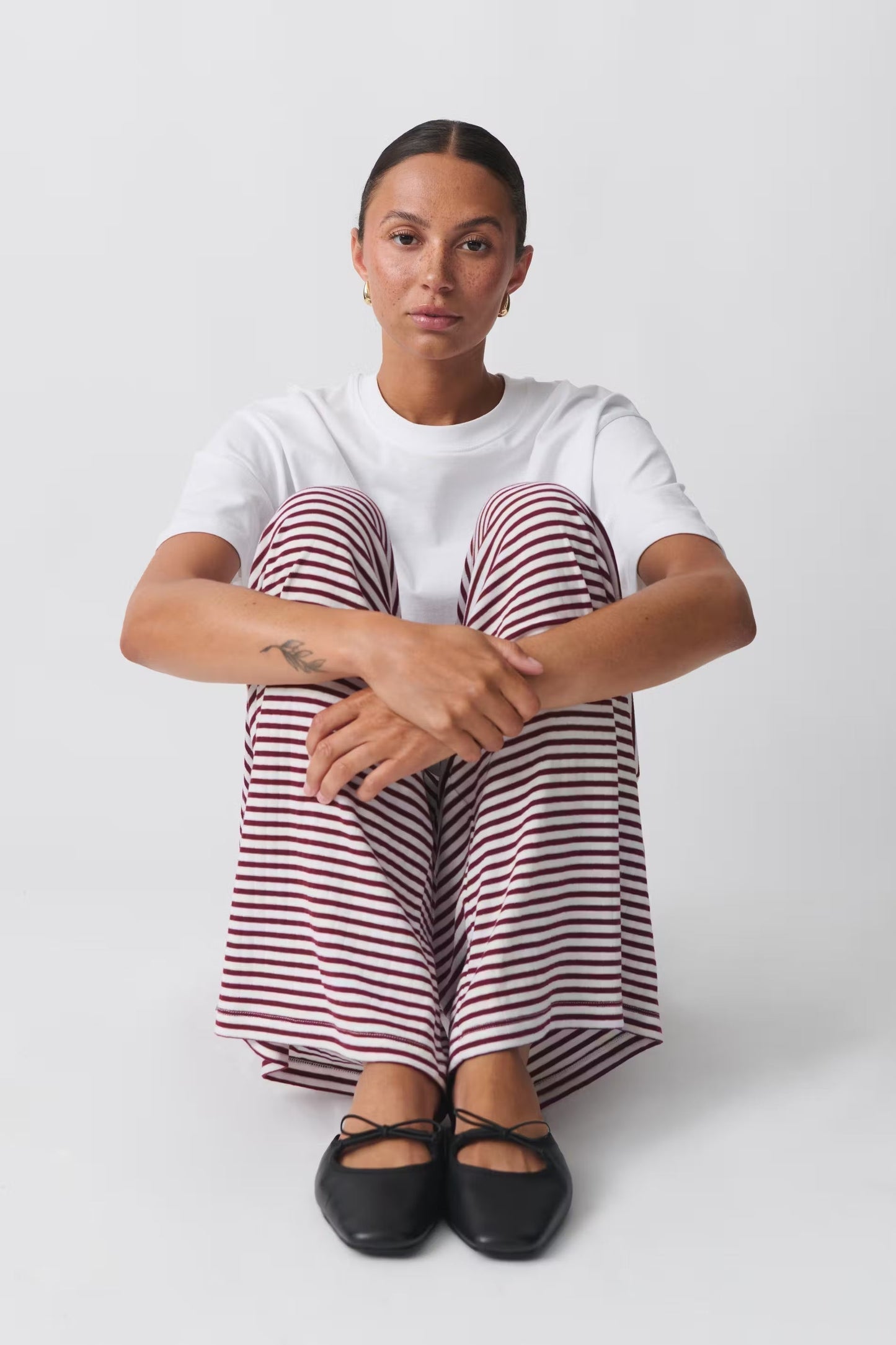 Kada | Gestreepte Loungebroek met Elastische Taille
