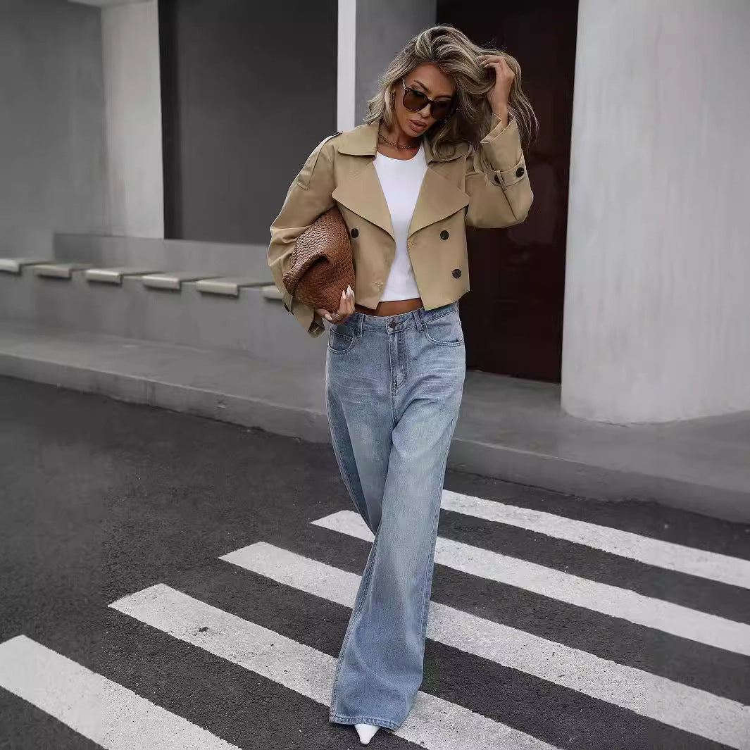 Danna | Cropped Trenchjas