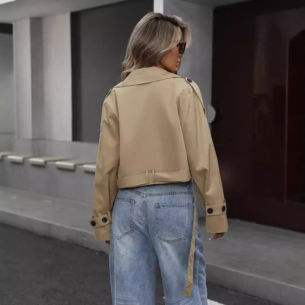 Danna | Cropped Trenchjas