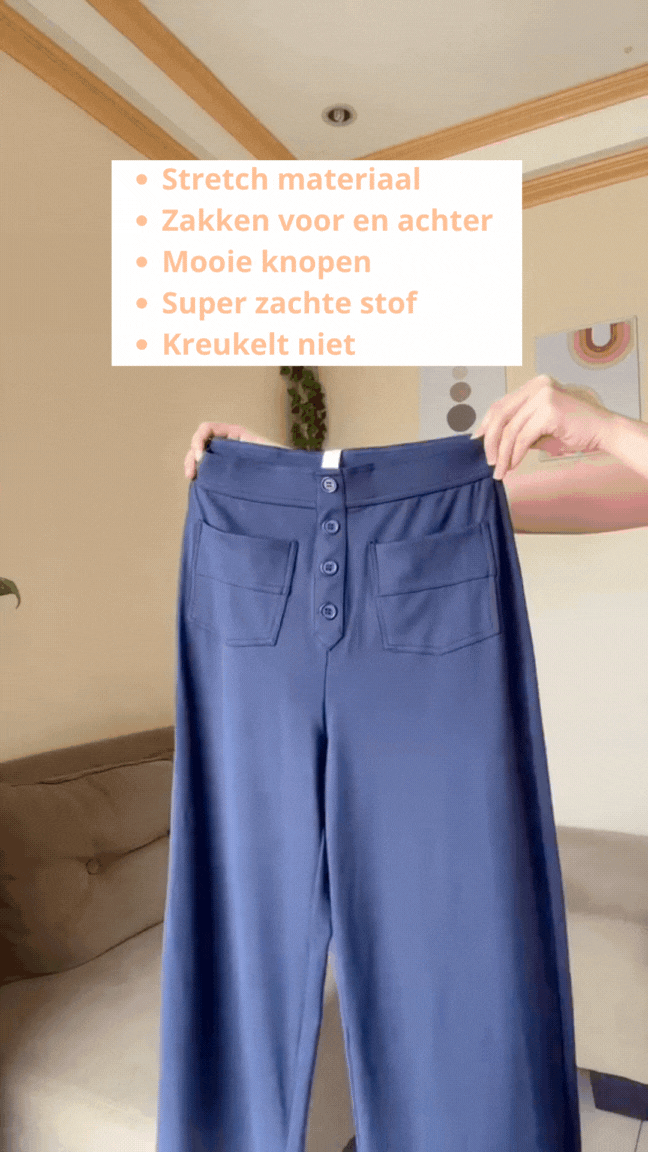 Scarlette | High-Waist Wide-Leg Broek