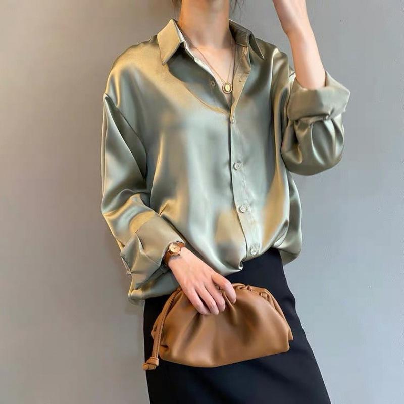 Chique Luxe Dames Blouse met Lange Mouwen