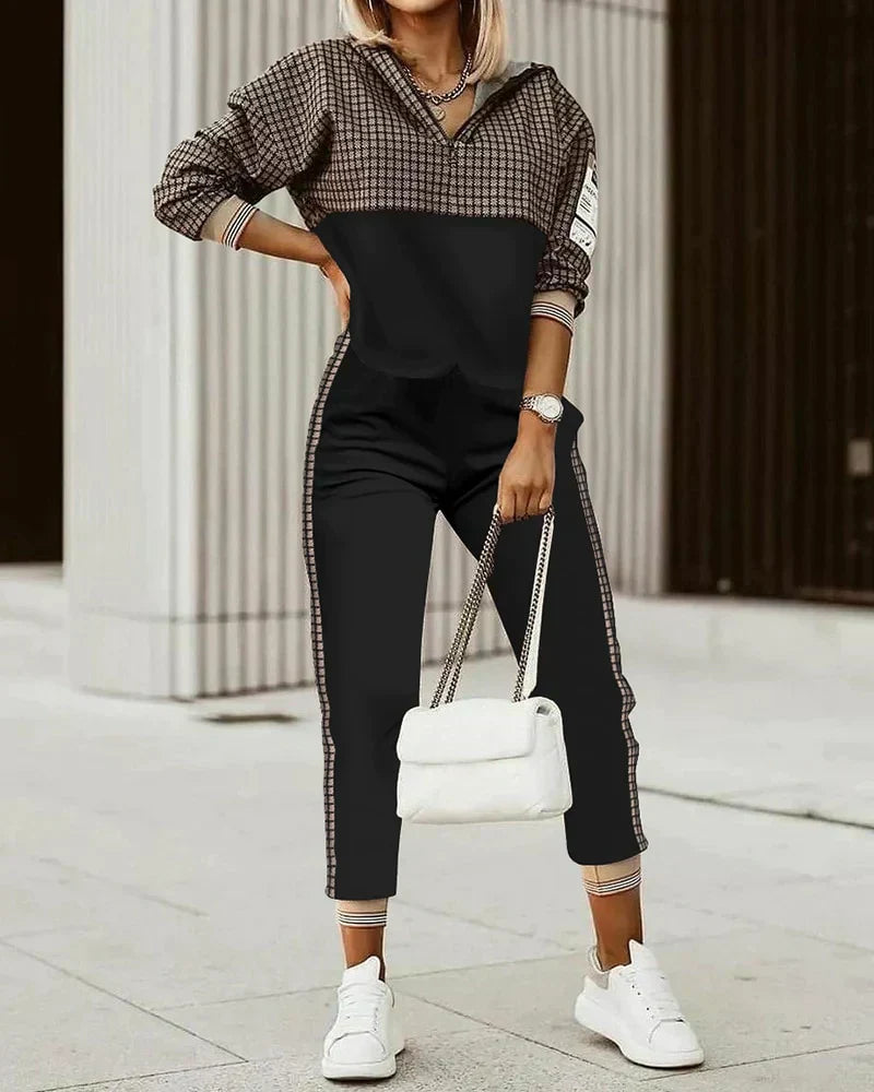 Trendy Comfortabele Dames Trainingspak met Print