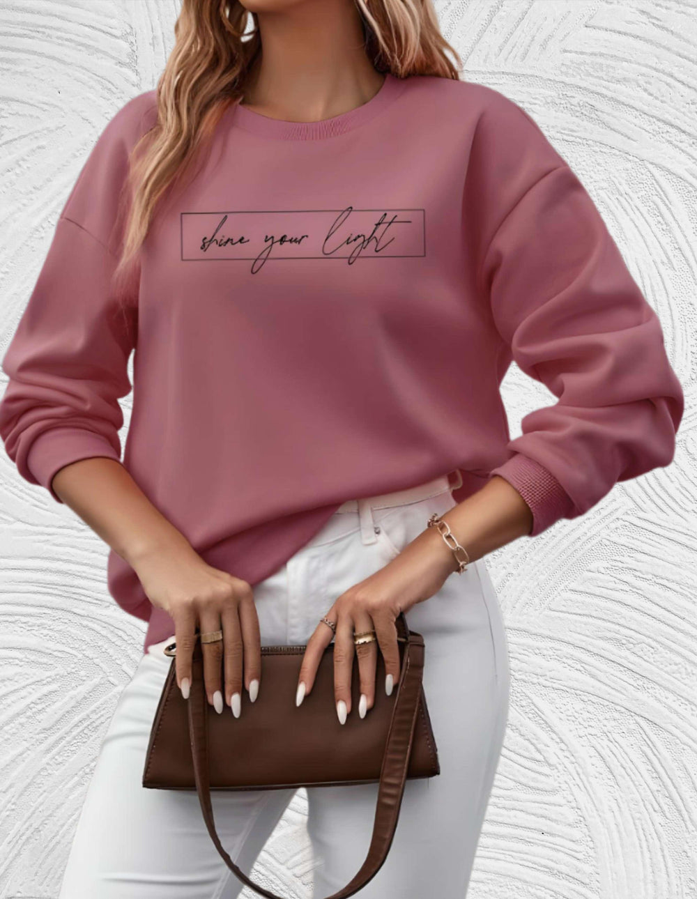 Marije | Casual Sweatshirt with Motivational Print