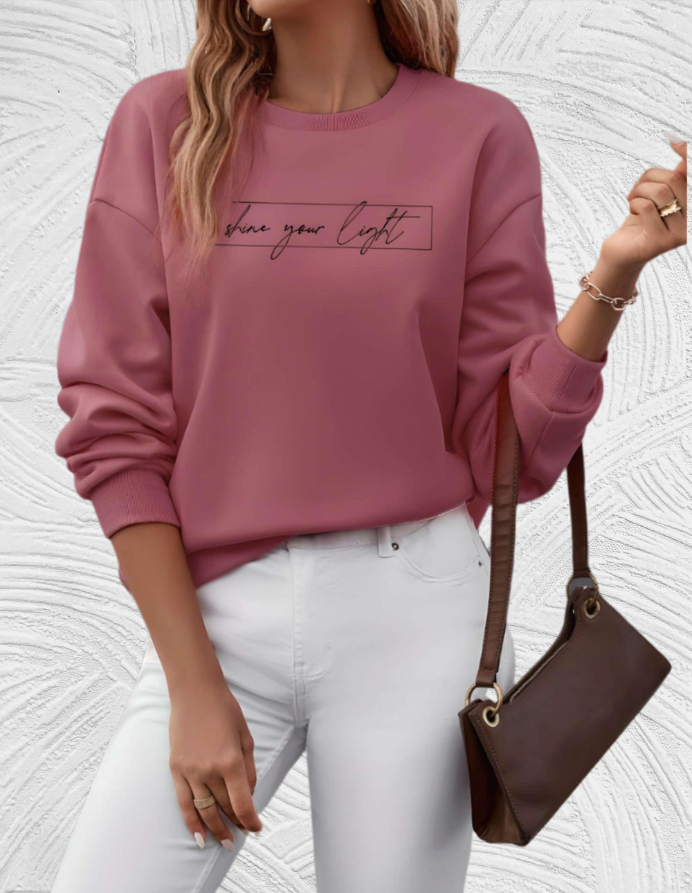 Marije | Casual Sweatshirt with Motivational Print