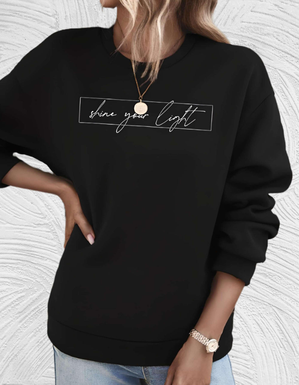 Marije | Casual Sweatshirt with Motivational Print